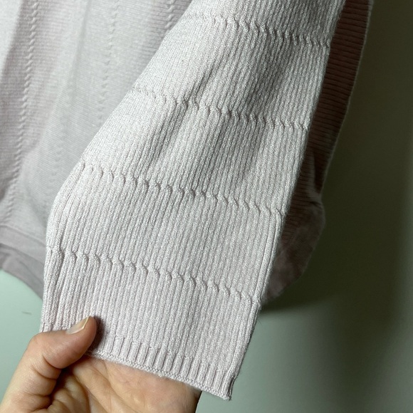 Grace Elements NWT Viscose Blend Super Soft Textured Knit Top Sz L Lavender - Picture 3 of 7